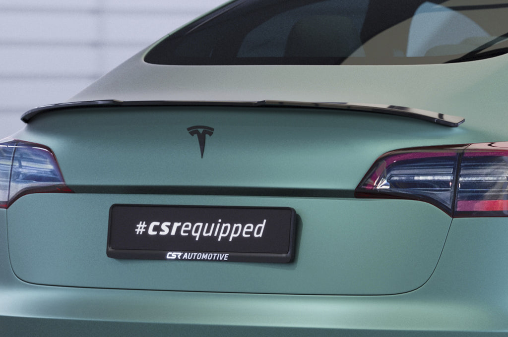CSR Heckspoiler | Heckflügel mit ABE für Tesla Model 3 HF792-G Glossy schwarz Hochglanz (keine Lackierung erforderlich)