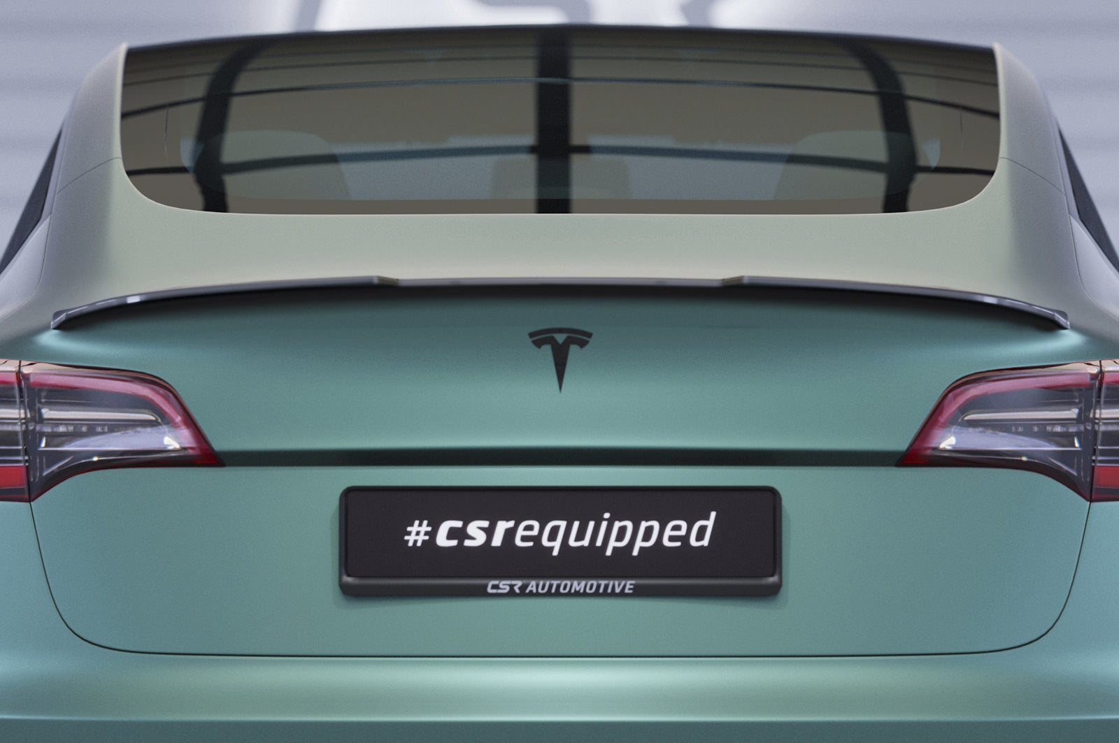 CSR Heckspoiler | Heckflügel mit ABE für Tesla Model 3 HF792-G Glossy schwarz Hochglanz (keine Lackierung erforderlich)