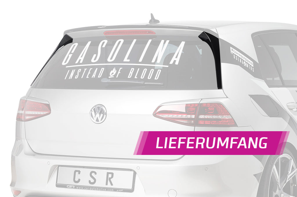 CSR Heckspoiler | Heckflügel mit ABE für VW Golf 7 Basis HF794-L Unlackiert roh (Lackierung erforderlich)