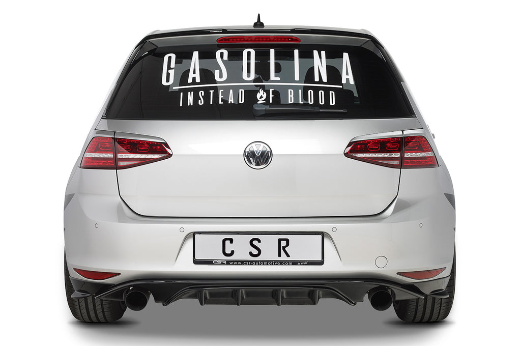CSR Heckspoiler | Heckflügel mit ABE für VW Golf 7 Basis HF795-L Unlackiert roh (Lackierung erforderlich)
