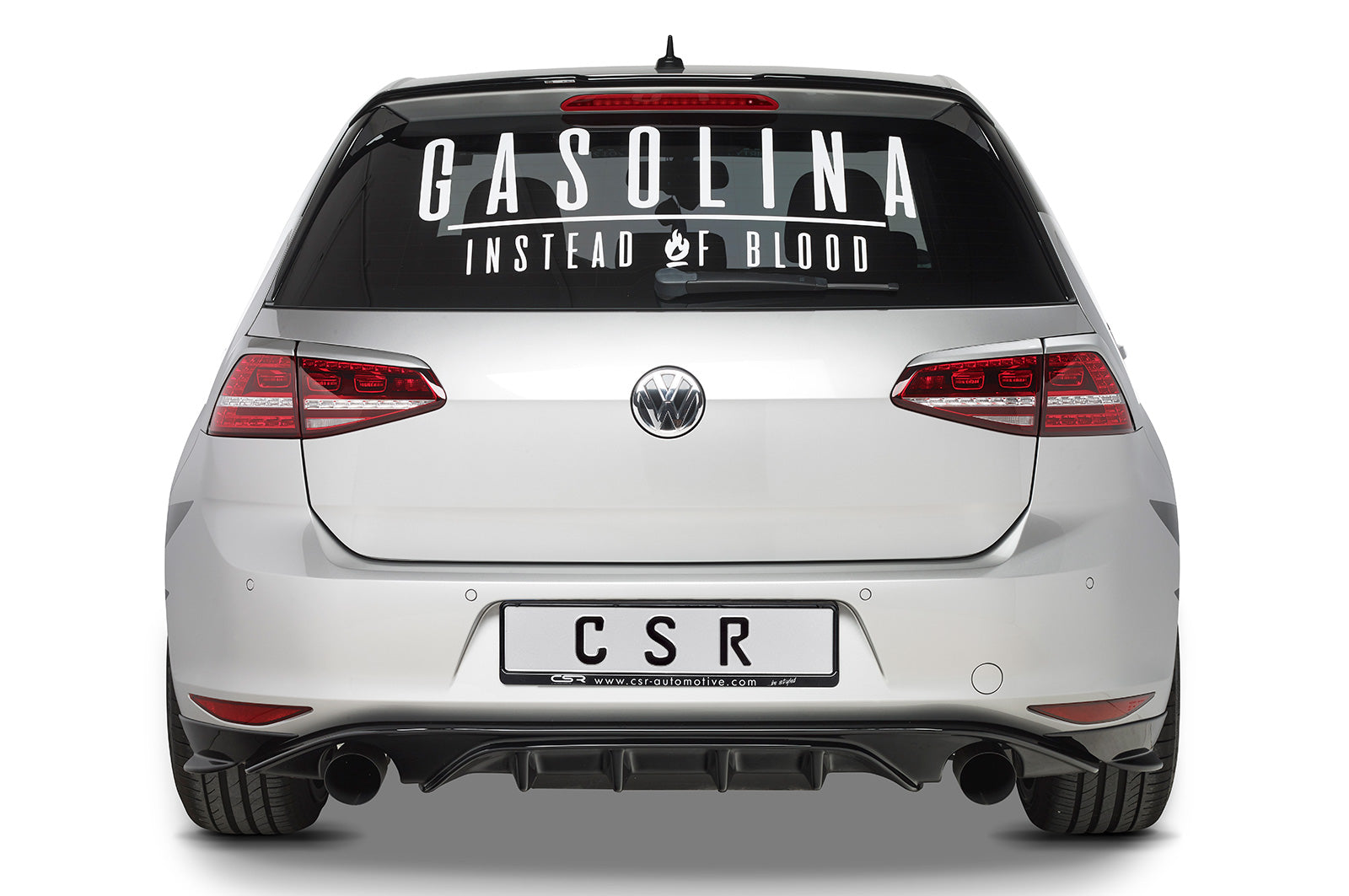 CSR Heckspoiler | Heckflügel mit ABE für VW Golf 7 Basis HF795-L Unlackiert roh (Lackierung erforderlich)