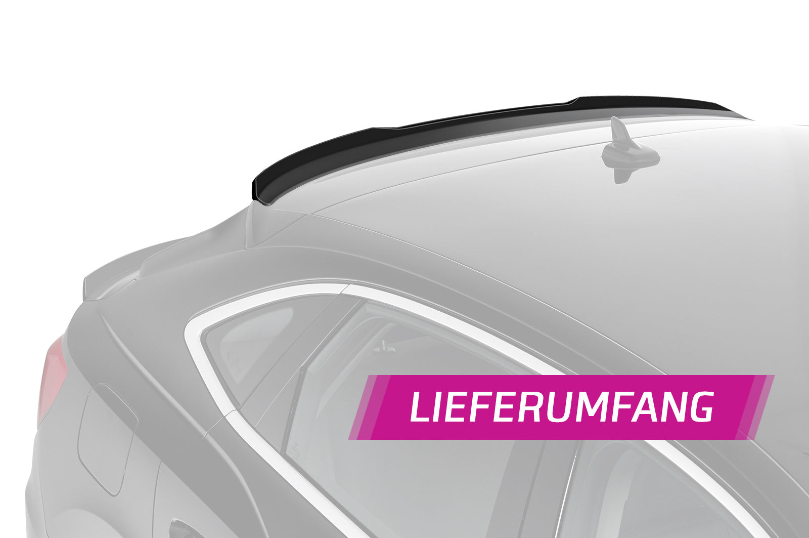CSR Heckspoiler | Heckflügel mit ABE für Audi Q3 (Typ F3) Sportback HF797-G Glossy schwarz Hochglanz (keine Lackierung erforderlich)