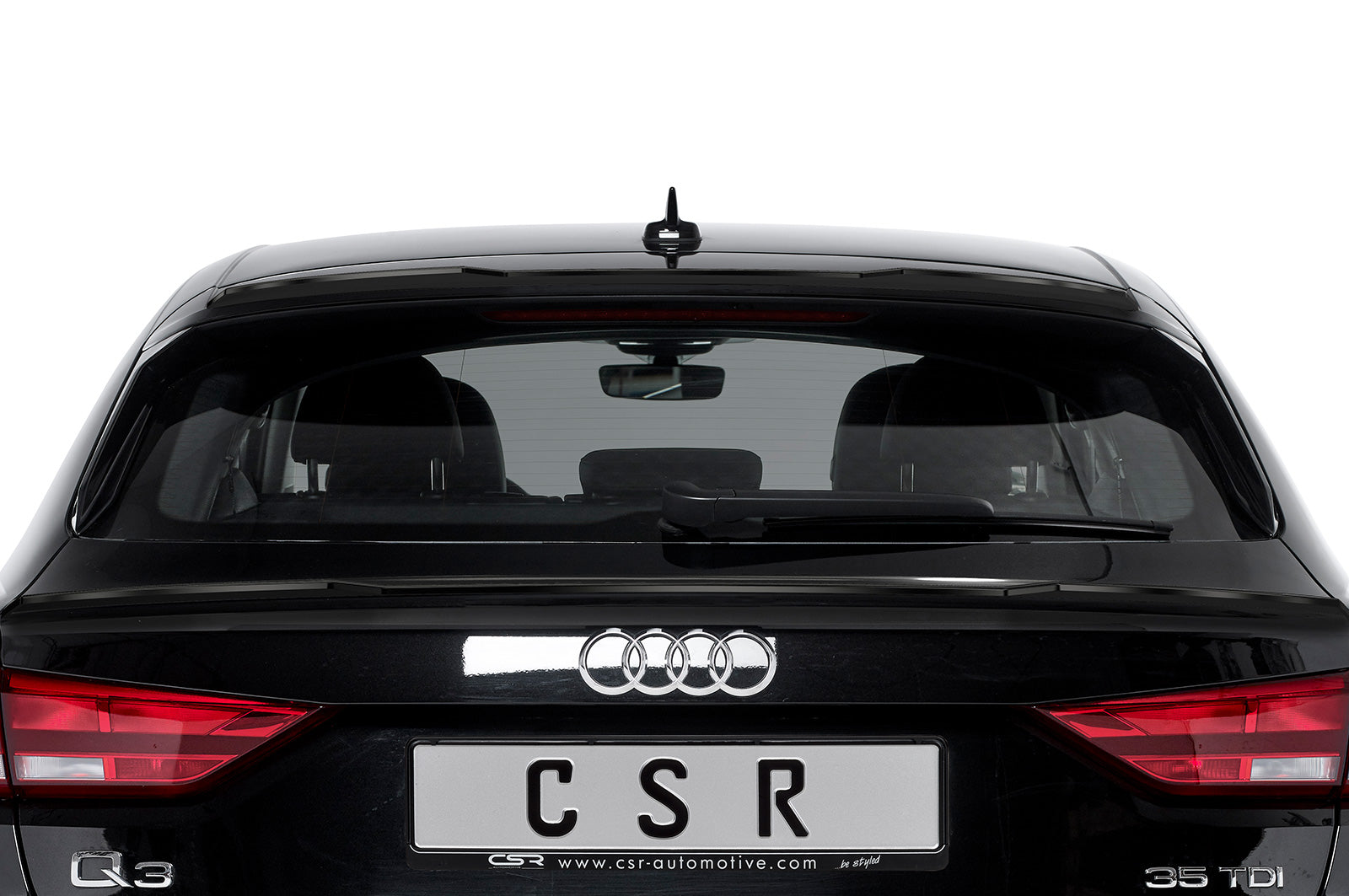 CSR Heckspoiler | Heckflügel mit ABE für Audi Q3 (Typ F3) Sportback HF797-G Glossy schwarz Hochglanz (keine Lackierung erforderlich)