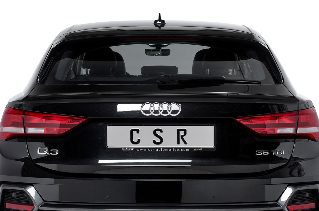 CSR Heckspoiler | Heckflügel mit ABE für Audi Q3 (Typ F3) Sportback HF798-L Unlackiert roh (Lackierung erforderlich)