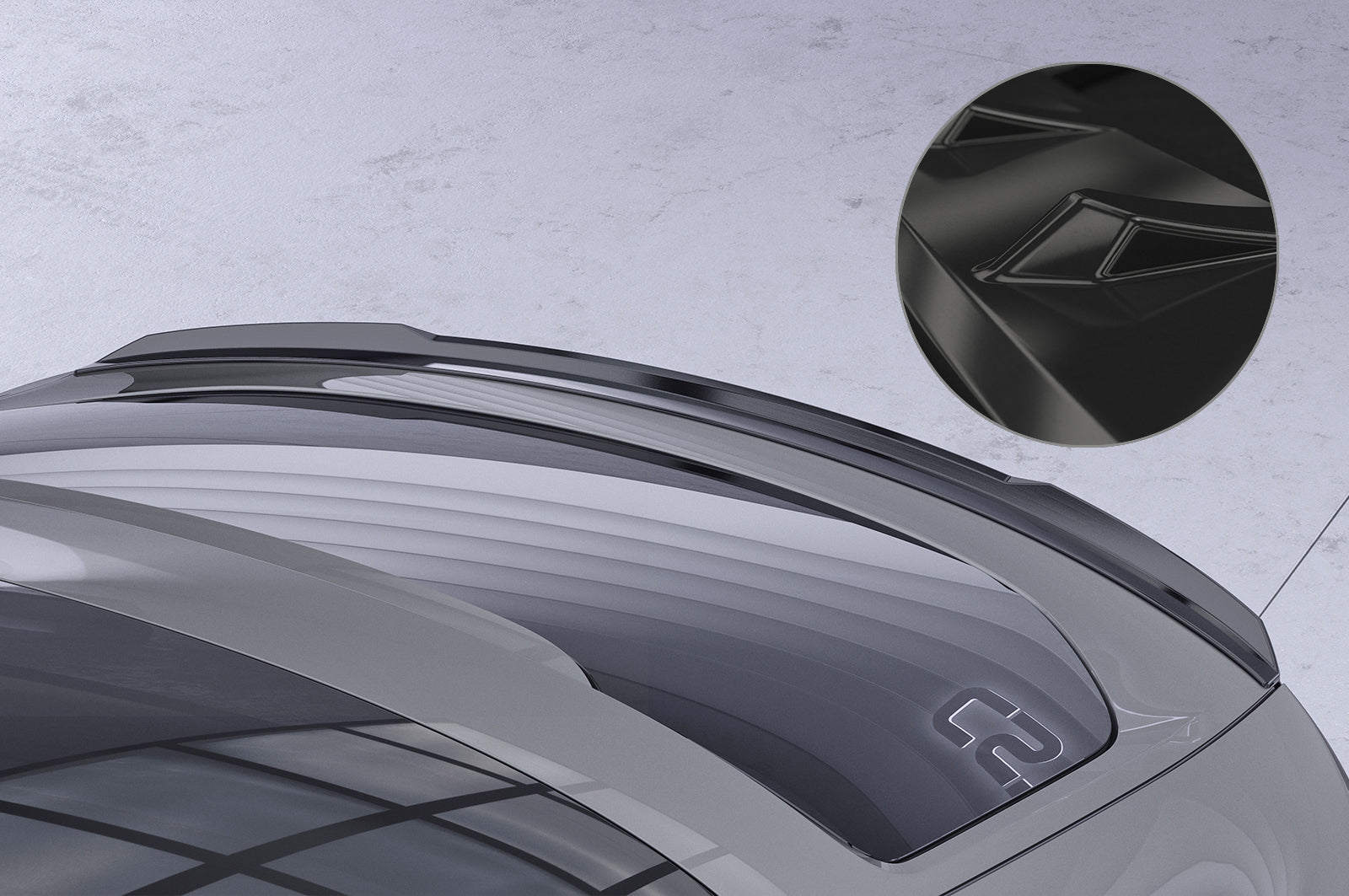 CSR Heckspoiler | Heckflügel mit ABE für Mercedes-Benz GLE C167 HF802-G Glossy schwarz Hochglanz (keine Lackierung erforderlich)