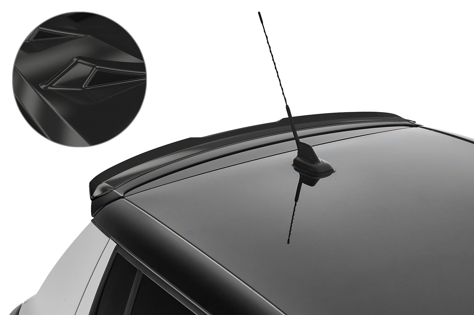 CSR Heckspoiler | Heckflügel mit ABE für Skoda Fabia 2 RS (Typ 5J) HF803-G Glossy schwarz Hochglanz (keine Lackierung erforderlich)