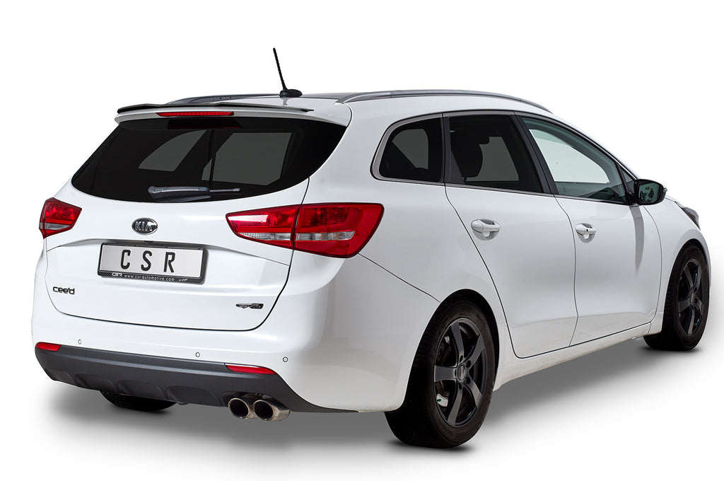 CSR Heckspoiler | Heckflügel mit ABE für KIA Ceed (JD) SW HF804-L Unlackiert roh (Lackierung erforderlich)