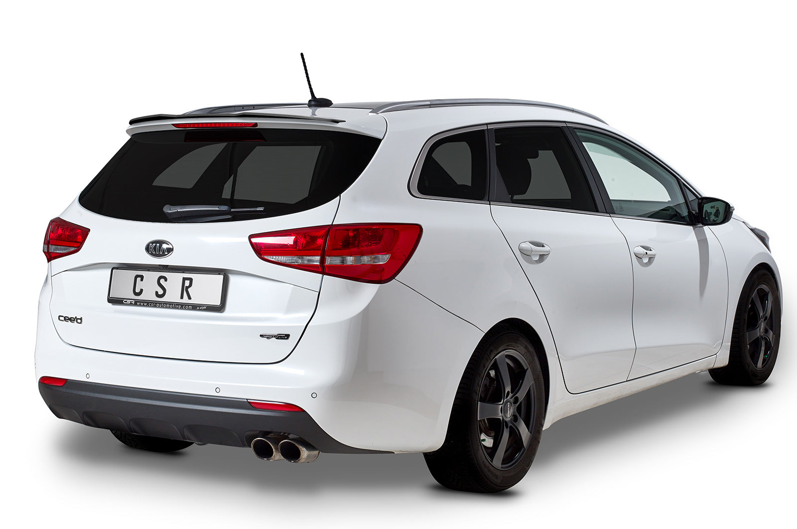 CSR Heckspoiler | Heckflügel mit ABE für KIA Ceed (JD) SW HF804-L Unlackiert roh (Lackierung erforderlich)