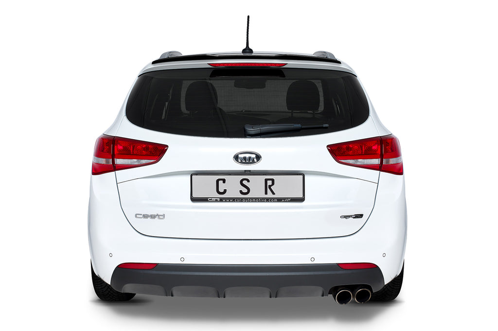CSR Heckspoiler | Heckflügel mit ABE für KIA Ceed (JD) SW HF804-C Carbon Look Hochglanz (keine Lackierung erforderlich)
