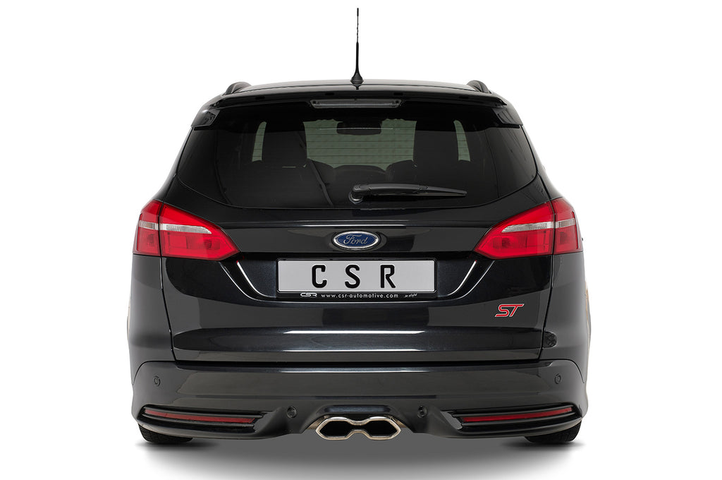CSR Heckspoiler | Heckflügel mit ABE für Ford Focus MK3 ST Turnier HF807-C Carbon Look Hochglanz (keine Lackierung erforderlich)