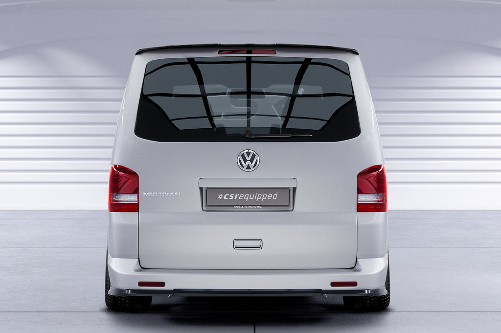 CSR Heckspoiler | Heckflügel mit ABE für VW T5 Bus HF808-S Strukturiert schwarz matt (keine Lackierung erforderlich)