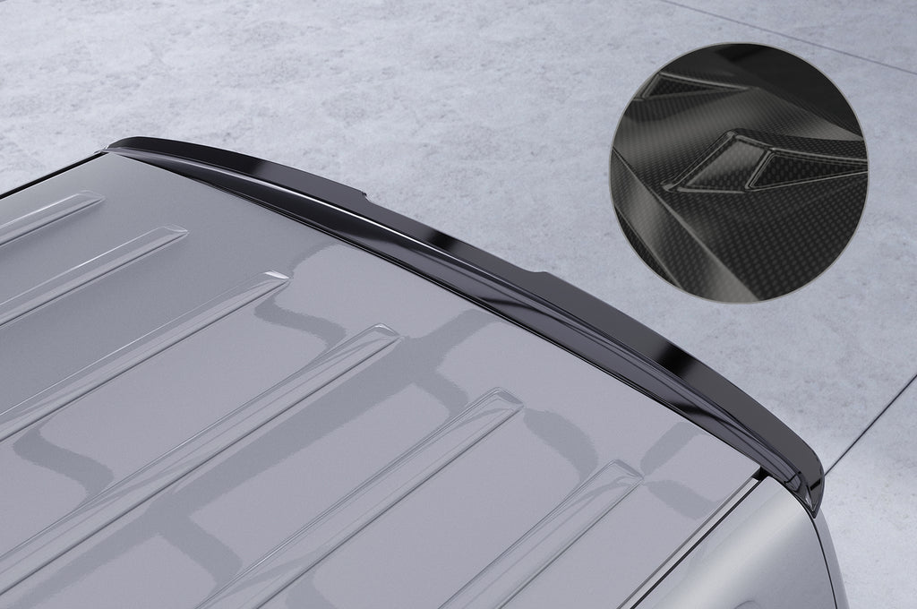 CSR Heckspoiler | Heckflügel mit ABE für VW T5 Bus HF808-C Carbon Look Hochglanz (keine Lackierung erforderlich)