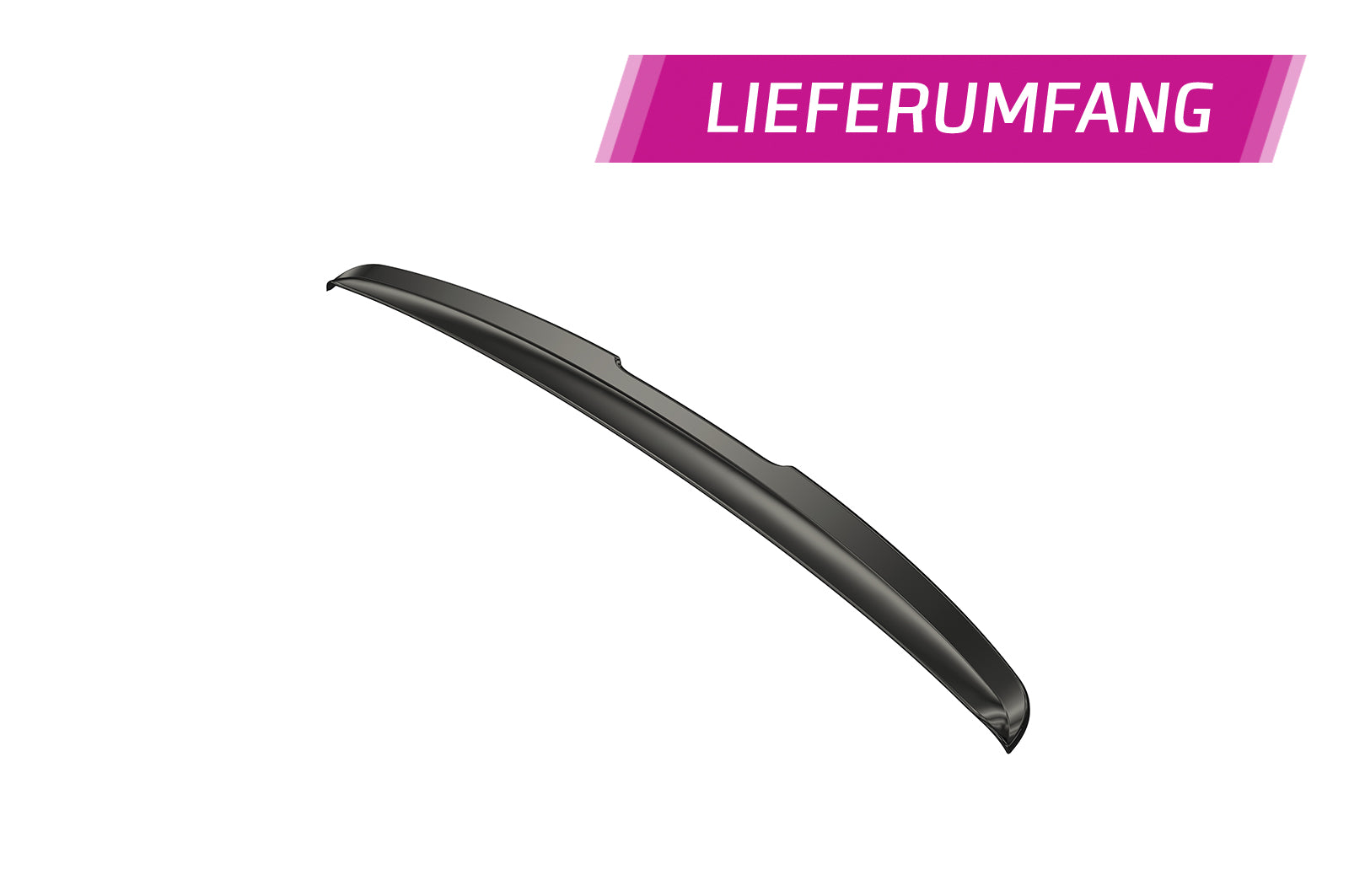 CSR Heckspoiler | Heckflügel mit ABE für VW T5 Bus HF808-C Carbon Look Hochglanz (keine Lackierung erforderlich)