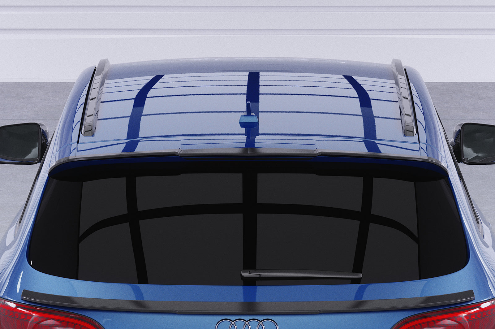 CSR Heckspoiler | Heckflügel mit ABE für Audi Q5 S-Line/SQ5 (8R) HF809-S Strukturiert schwarz matt (keine Lackierung erforderlich)