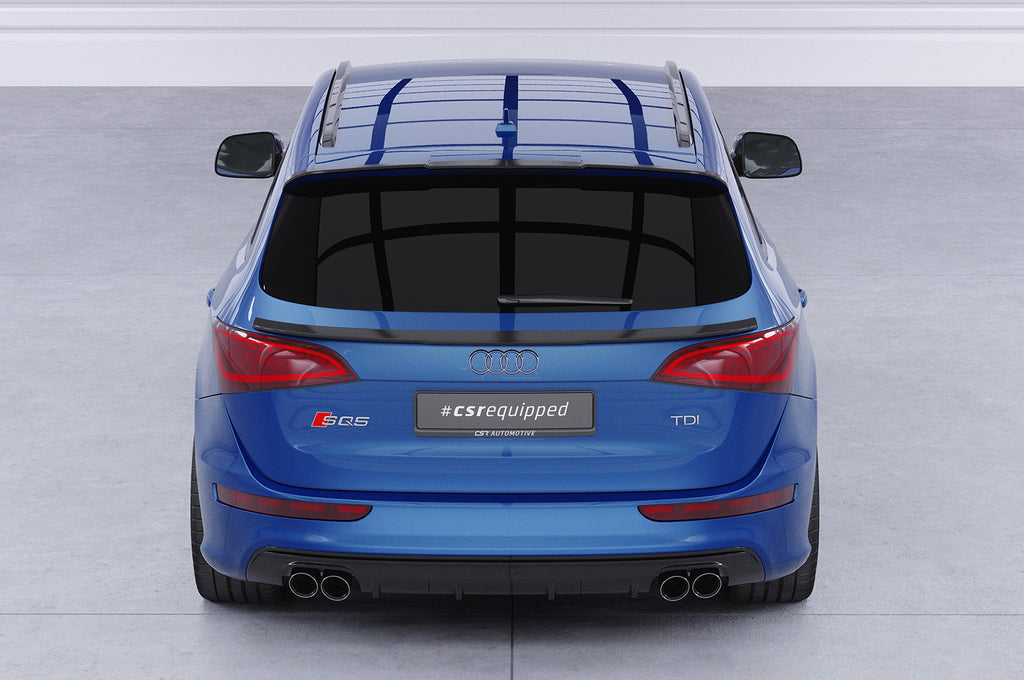 CSR Heckspoiler | Heckflügel mit ABE für Audi Q5 S-Line/SQ5 (8R) HF809-S Strukturiert schwarz matt (keine Lackierung erforderlich)