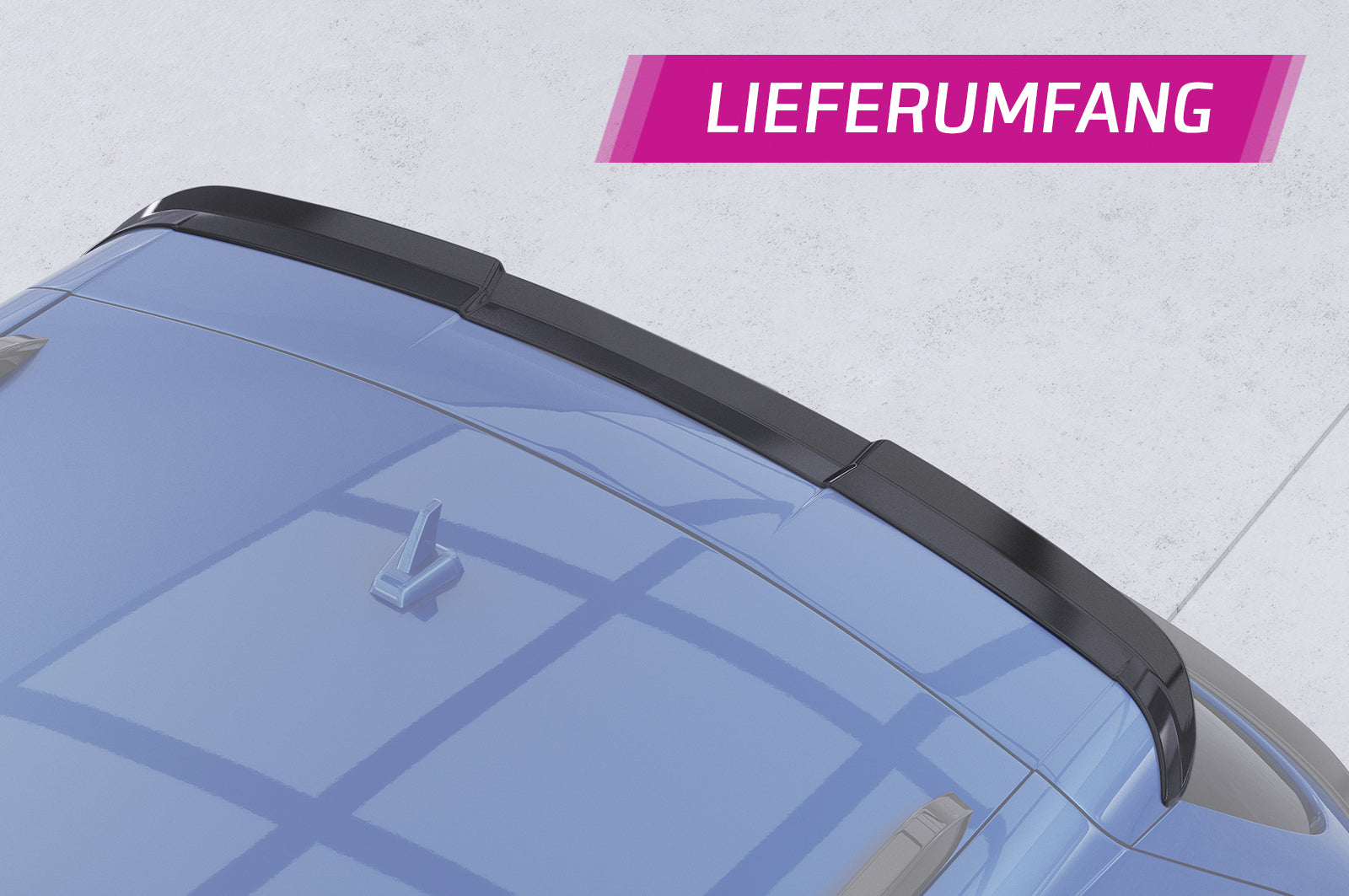 CSR Heckspoiler | Heckflügel mit ABE für Audi Q5 S-Line/SQ5 (8R) HF809-S Strukturiert schwarz matt (keine Lackierung erforderlich)