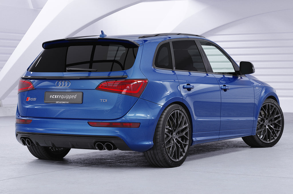 CSR Heckspoiler | Heckflügel mit ABE für Audi Q5/SQ5 (Typ 8R) HF810-S Strukturiert schwarz matt (keine Lackierung erforderlich)