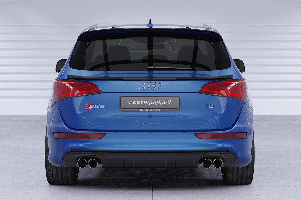 CSR Heckspoiler | Heckflügel mit ABE für Audi Q5/SQ5 (Typ 8R) HF810-S Strukturiert schwarz matt (keine Lackierung erforderlich)
