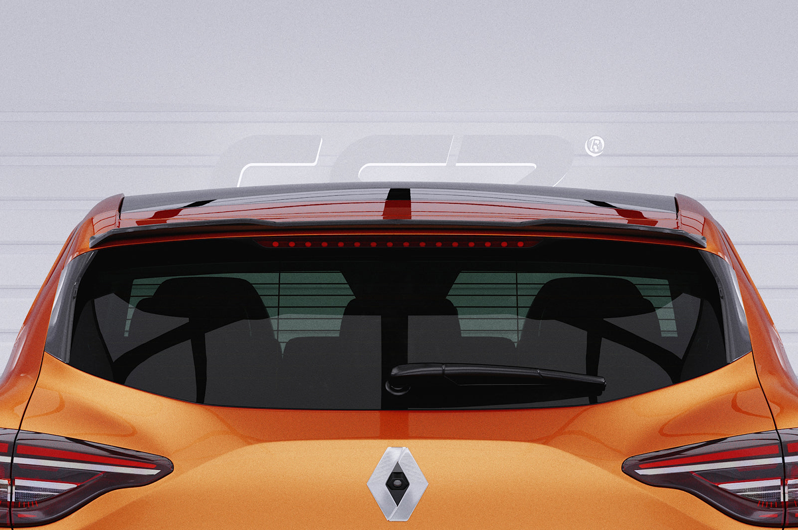 CSR Heckspoiler | Heckflügel mit ABE für Renault Clio 5 HF812-G Glossy schwarz Hochglanz (keine Lackierung erforderlich)
