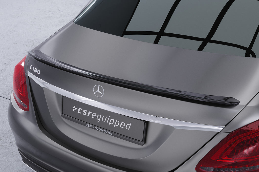CSR Heckspoiler | Heckflügel mit ABE für Mercedes-Benz C-Klasse W205 HF813-C Carbon Look Hochglanz (keine Lackierung erforderlich)
