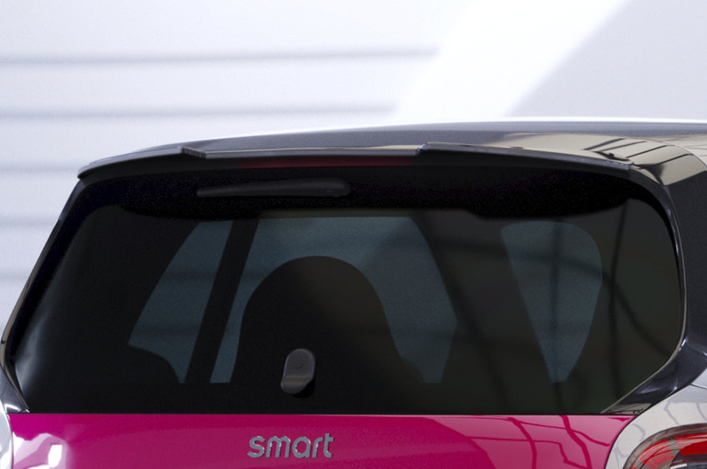 CSR Heckspoiler | Heckflügel mit ABE für Smart fortwo (453) HF815-C Carbon Look Hochglanz (keine Lackierung erforderlich)