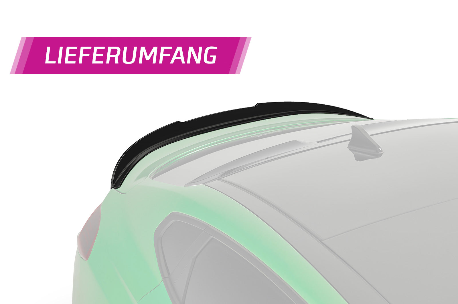 CSR Heckspoiler | Heckflügel mit ABE für Hyundai i30 N Fastback (PD) HF819-C Carbon Look Hochglanz (keine Lackierung erforderlich)