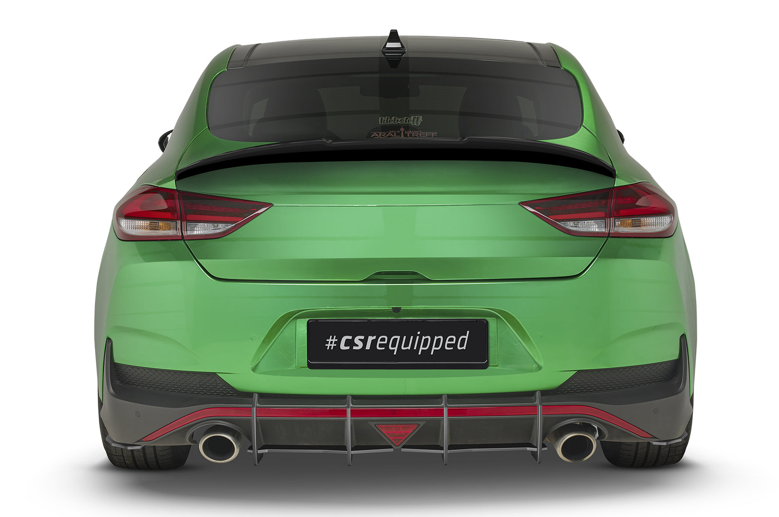 CSR Heckspoiler | Heckflügel mit ABE für Hyundai i30 N Fastback (PD) HF819-C Carbon Look Hochglanz (keine Lackierung erforderlich)