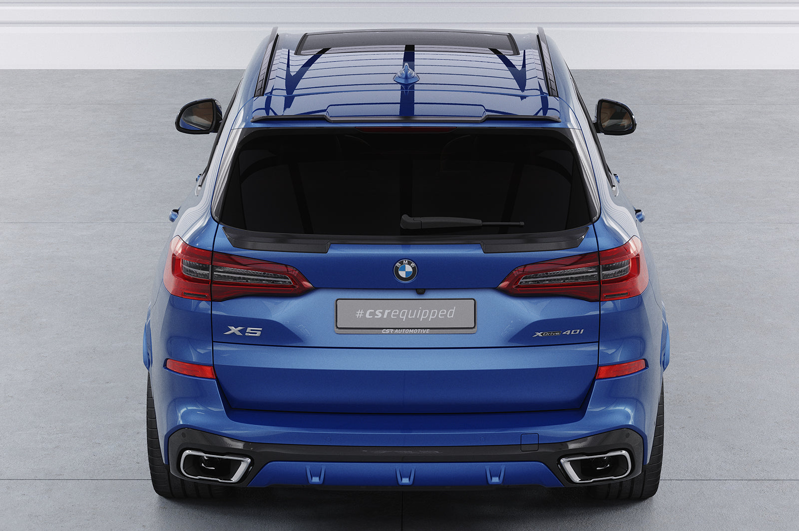 CSR Heckspoiler | Heckflügel mit ABE für BMW X5 (G5) HF823-S Strukturiert schwarz matt (keine Lackierung erforderlich)