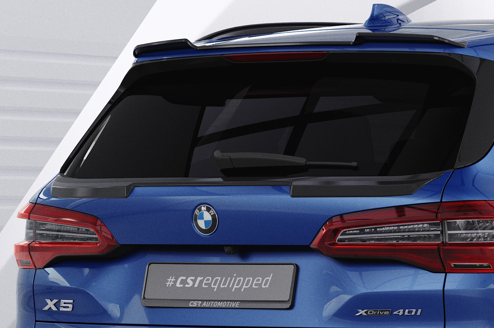 CSR Heckspoiler | Heckflügel mit ABE für BMW X5 (G5) HF824-S Strukturiert schwarz matt (keine Lackierung erforderlich)