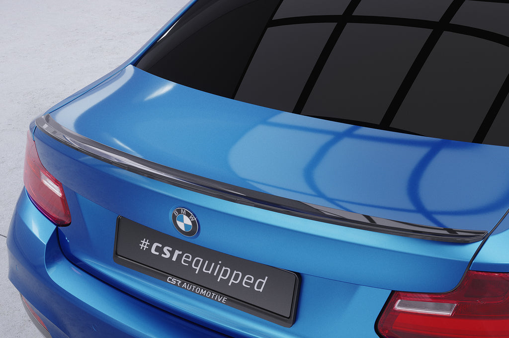 CSR Heckspoiler | Heckflügel mit ABE für BMW 2er (F22/F23) Coupe und Cabrio HF825-G Glossy schwarz Hochglanz (keine Lackierung erforderlich)