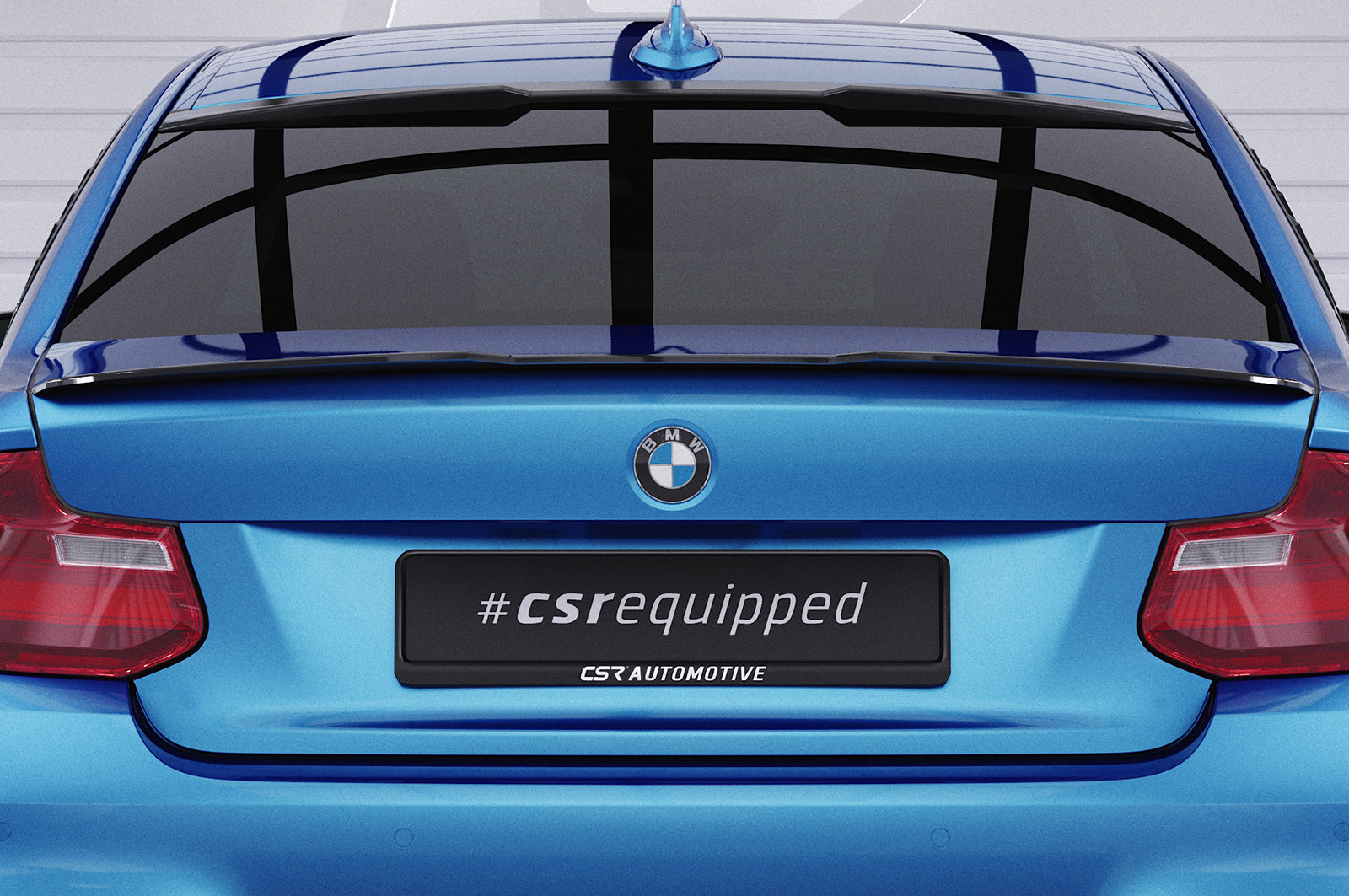 CSR Heckspoiler | Heckflügel mit ABE für BMW 2er (F22/F23) Coupe und Cabrio HF825-S Strukturiert schwarz matt (keine Lackierung erforderlich)