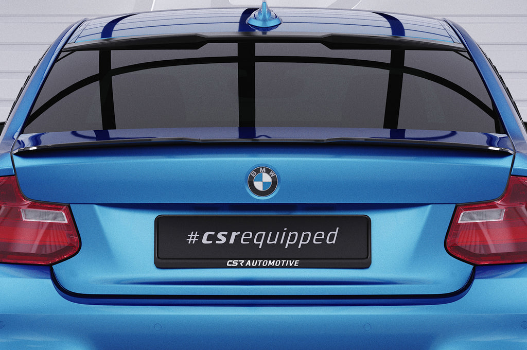 CSR Heckspoiler | Heckflügel mit ABE für BMW 2er (F22/F23) Coupe und Cabrio HF825-G Glossy schwarz Hochglanz (keine Lackierung erforderlich)