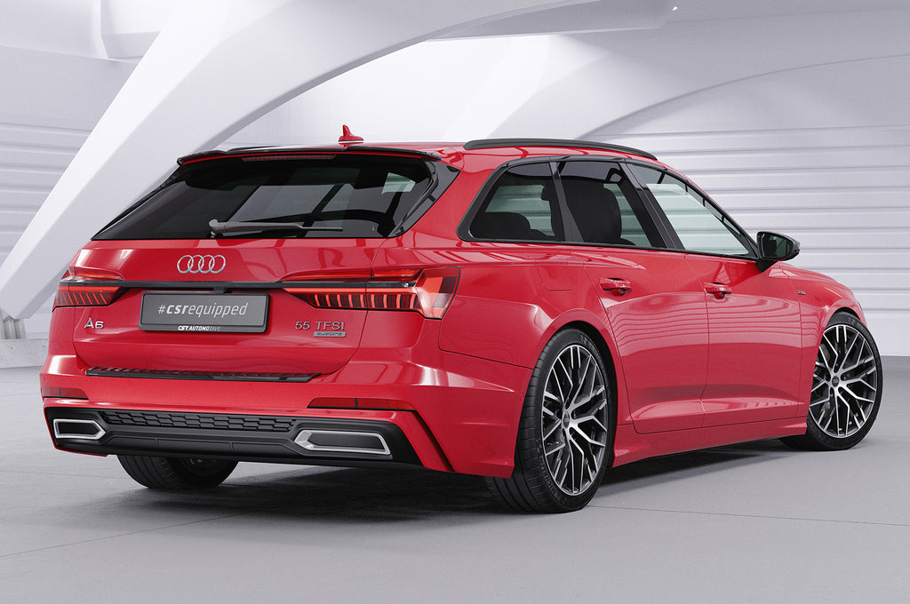 CSR Heckspoiler | Heckflügel mit ABE für Audi A6 C8 (Typ 4K/F2) Avant HF826-S Strukturiert schwarz matt (keine Lackierung erforderlich)