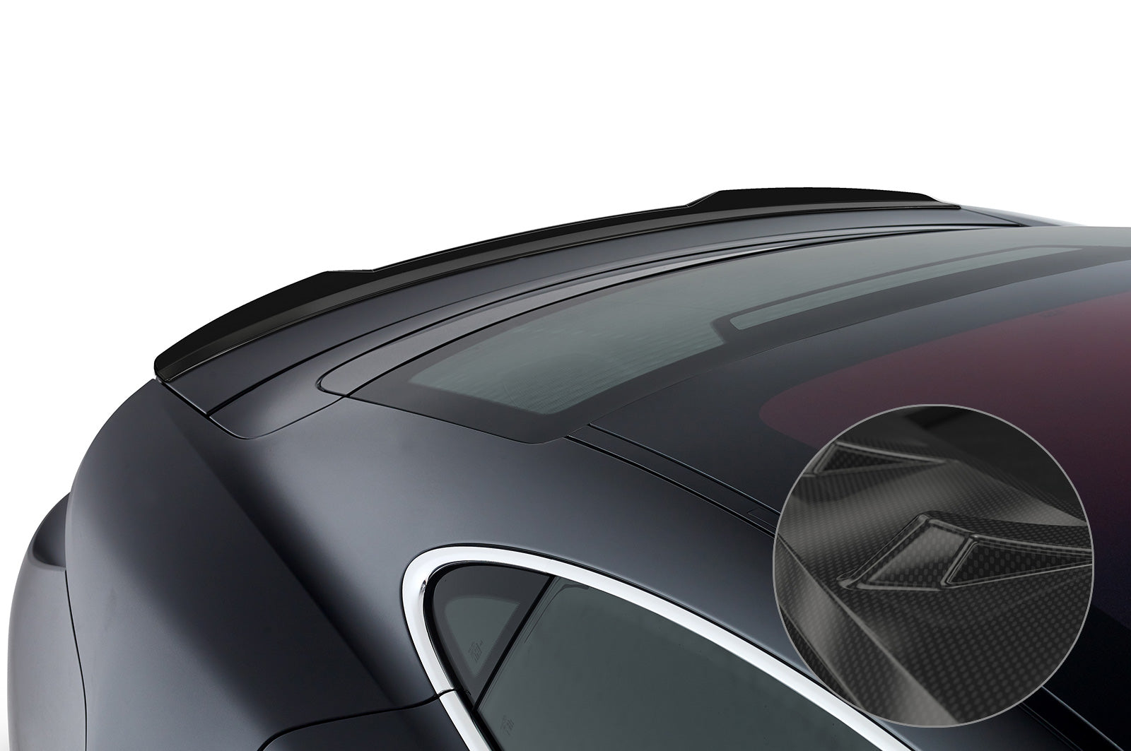 CSR Heckspoiler | Heckflügel mit ABE für Porsche Taycan HF827-C Carbon Look Hochglanz (keine Lackierung erforderlich)