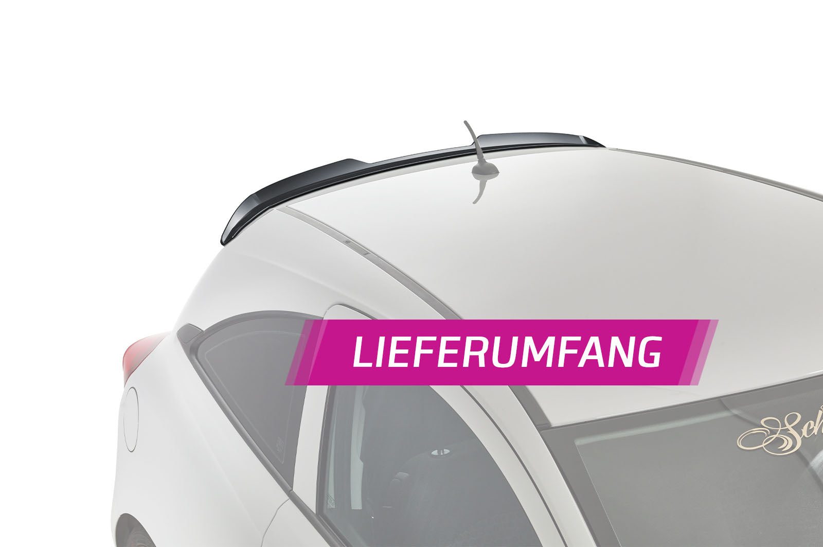CSR Heckspoiler | Heckflügel mit ABE für Opel Corsa E HF832-L Unlackiert roh (Lackierung erforderlich)