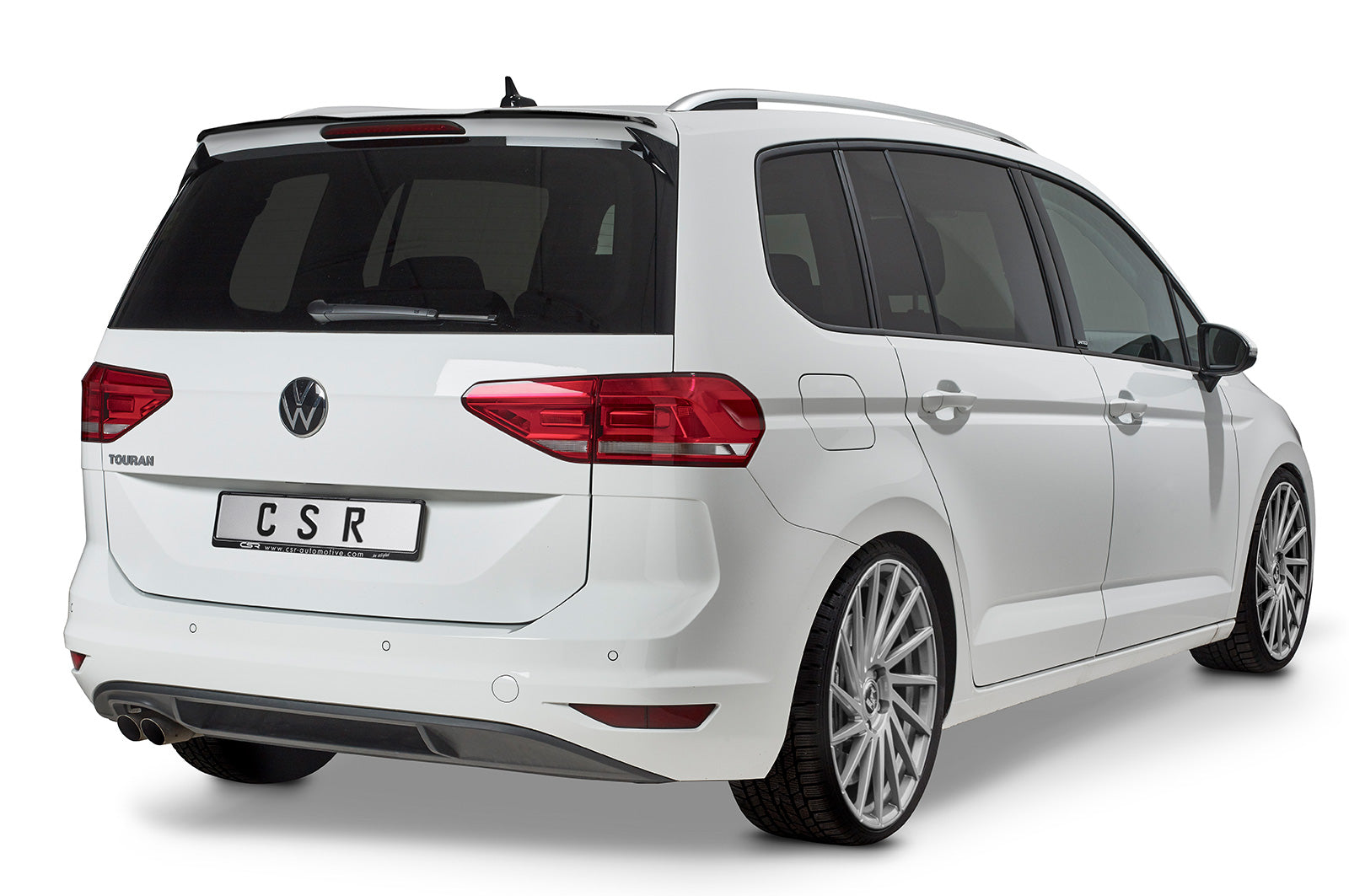 CSR Heckspoiler | Heckflügel mit ABE für VW Touran 2 (Typ 5T) HF833-L Unlackiert roh (Lackierung erforderlich)