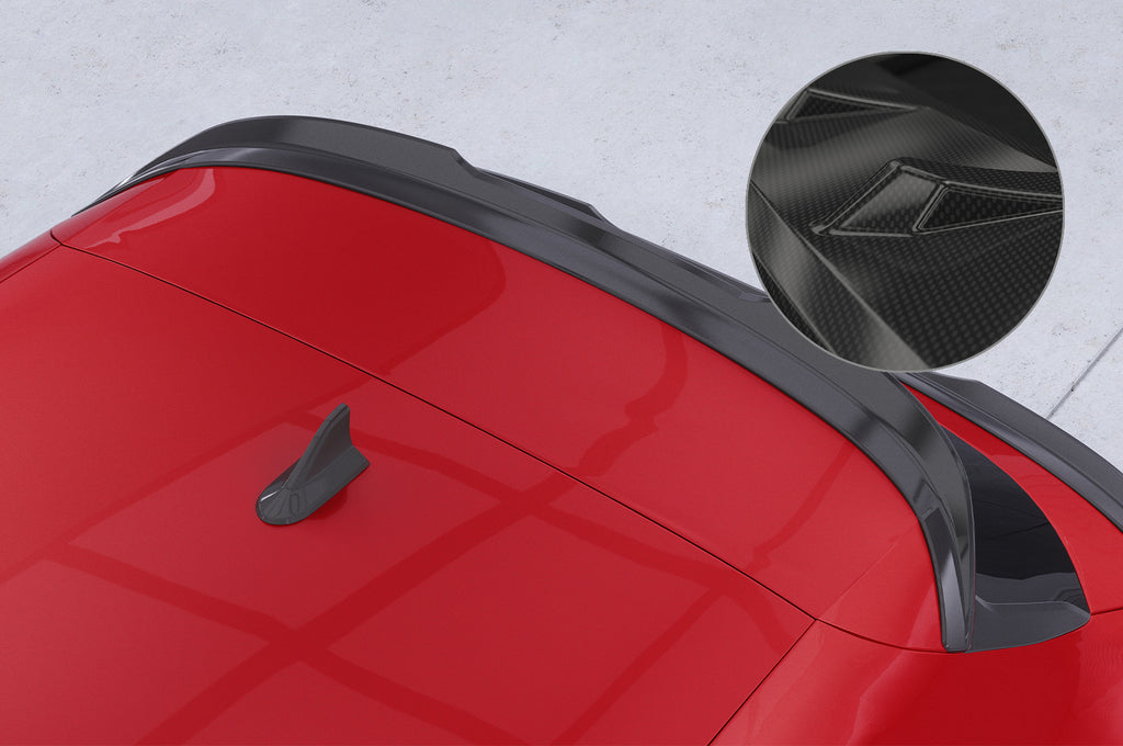 CSR Heckspoiler | Heckflügel mit ABE für Seat Leon 4 (Typ KL) HF834-C Carbon Look Hochglanz (keine Lackierung erforderlich)