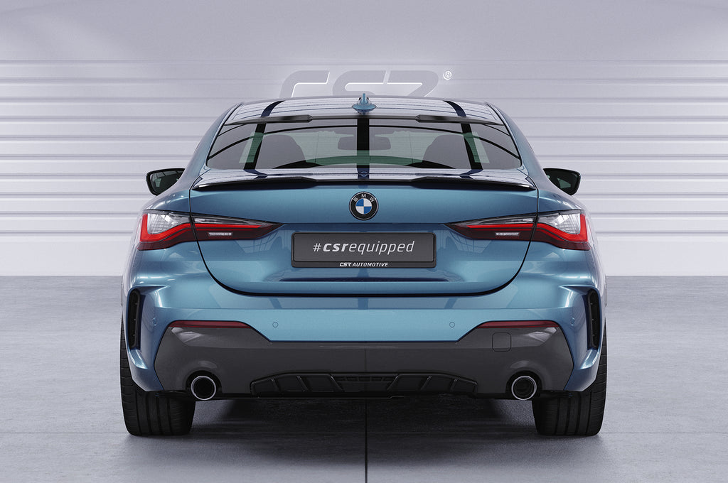 CSR Heckspoiler | Heckflügel mit ABE für BMW 4er G22 Coupe HF836-C Carbon Look Hochglanz (keine Lackierung erforderlich)