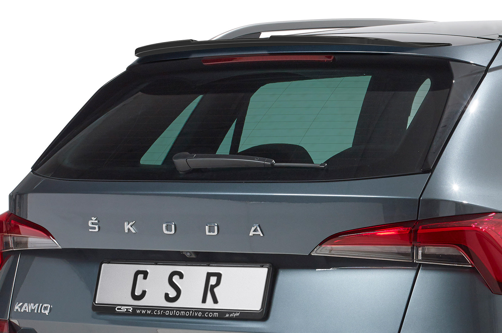 CSR Heckspoiler | Heckflügel mit ABE für Skoda Kamiq HF838-C Carbon Look Hochglanz (keine Lackierung erforderlich)
