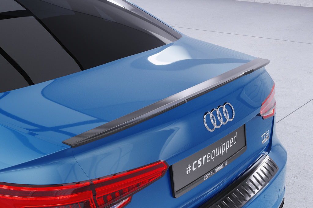 CSR Heckspoiler | Heckflügel mit ABE für Audi A4 B9 (Typ 8W) Limousine HF840-C Carbon Look Hochglanz (keine Lackierung erforderlich)