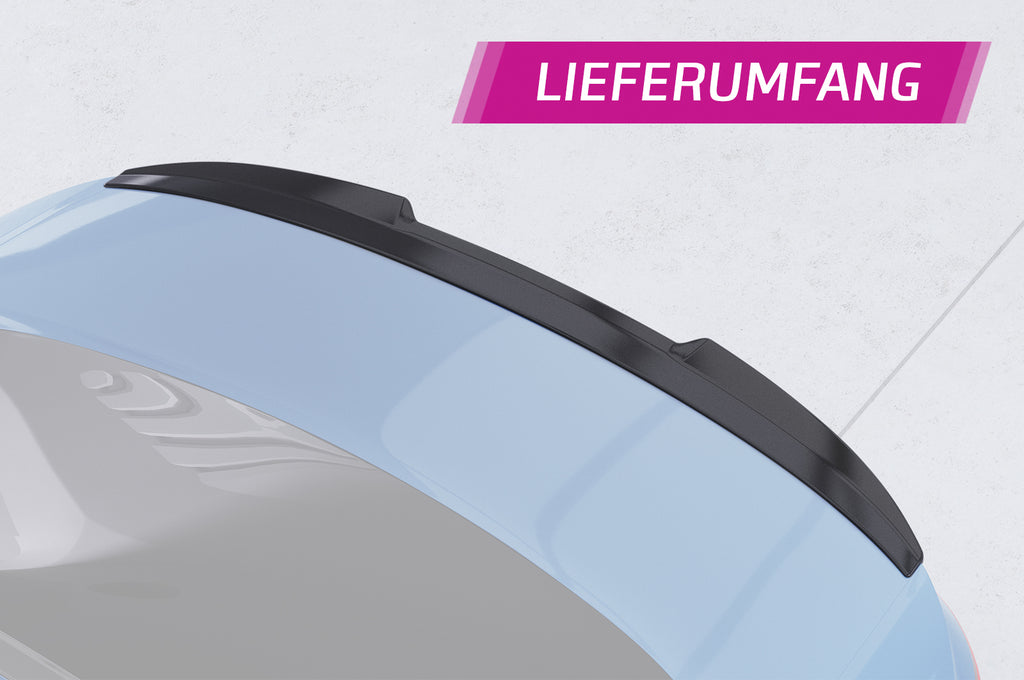 CSR Heckspoiler | Heckflügel mit ABE für Audi A4 B9 (Typ 8W) Limousine HF840-C Carbon Look Hochglanz (keine Lackierung erforderlich)