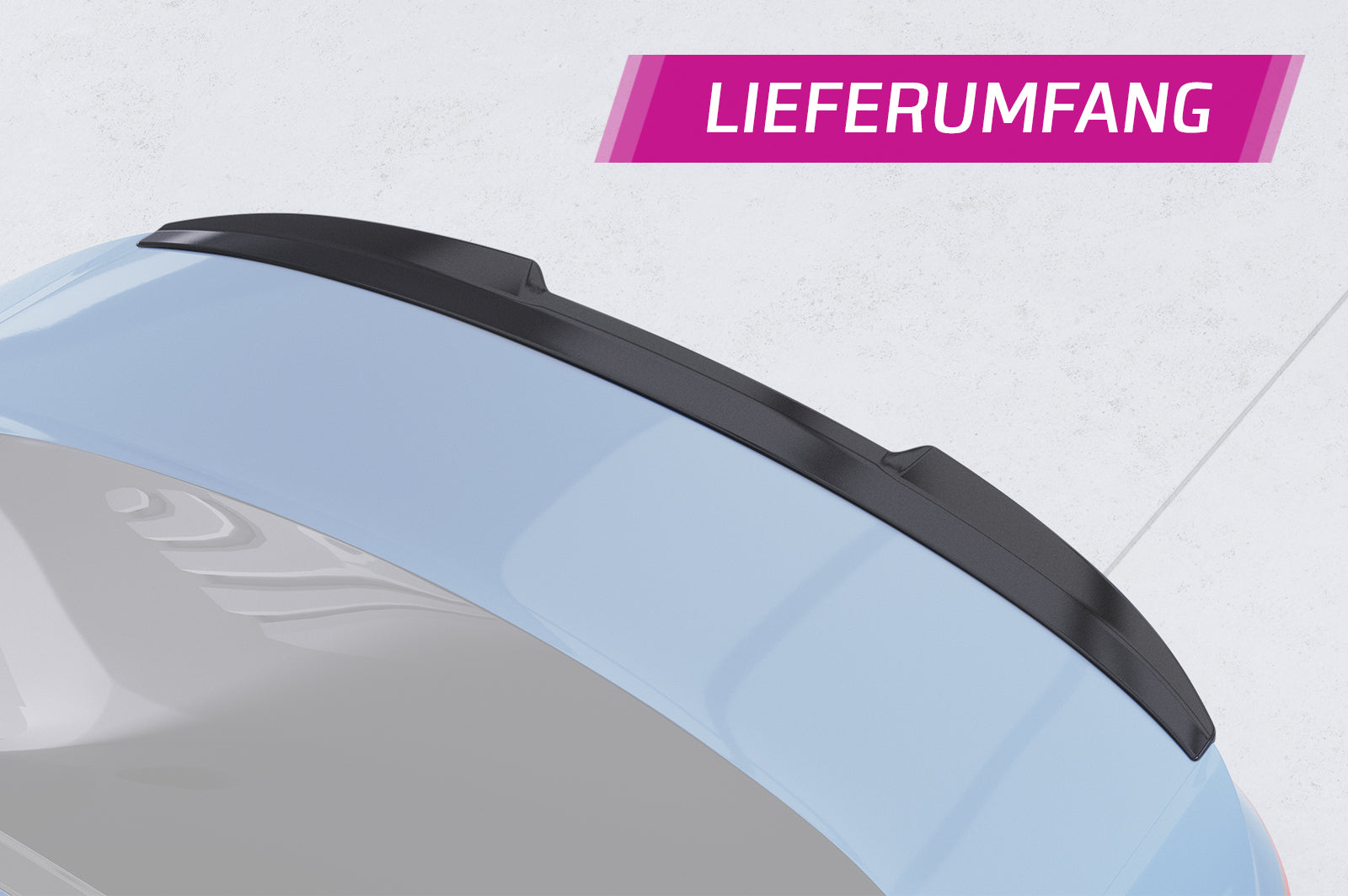 CSR Heckspoiler | Heckflügel mit ABE für Audi A4 B9 (Typ 8W) Limousine HF840-C Carbon Look Hochglanz (keine Lackierung erforderlich)
