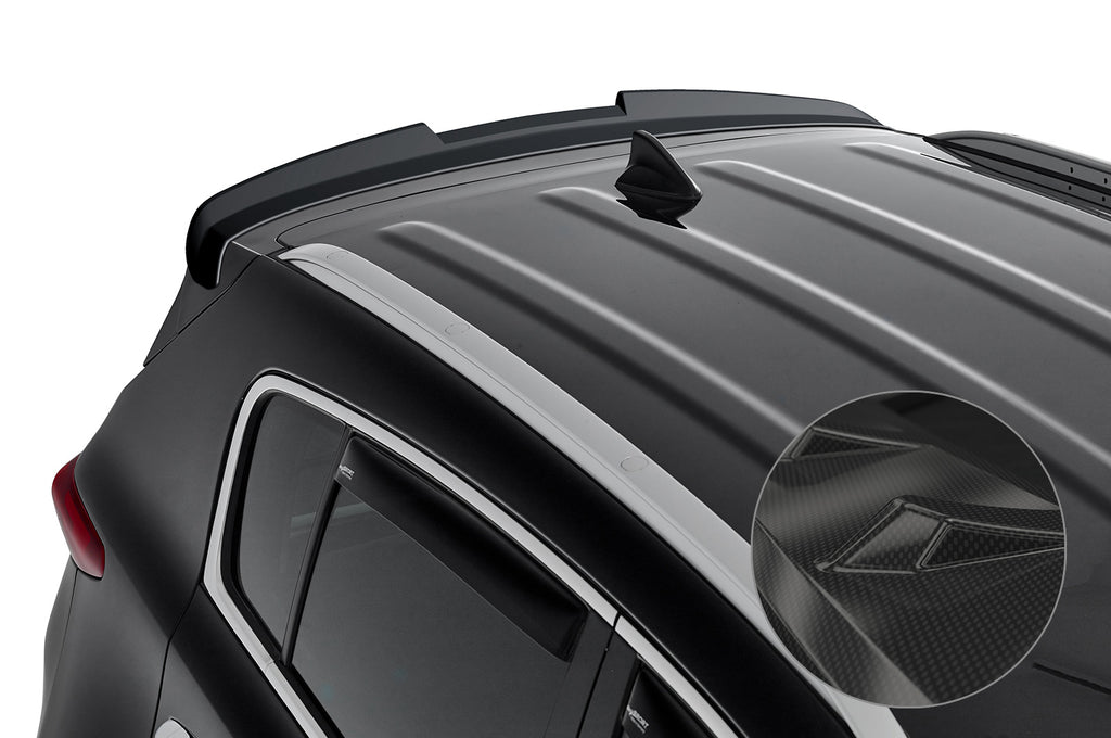 CSR Heckspoiler | Heckflügel mit ABE für Kia Sportage QL/QLE HF842-C Carbon Look Hochglanz (keine Lackierung erforderlich)