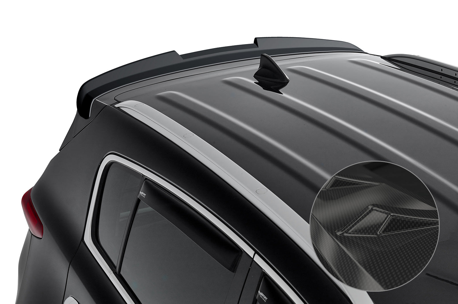CSR Heckspoiler | Heckflügel mit ABE für Kia Sportage QL/QLE HF842-C Carbon Look Hochglanz (keine Lackierung erforderlich)