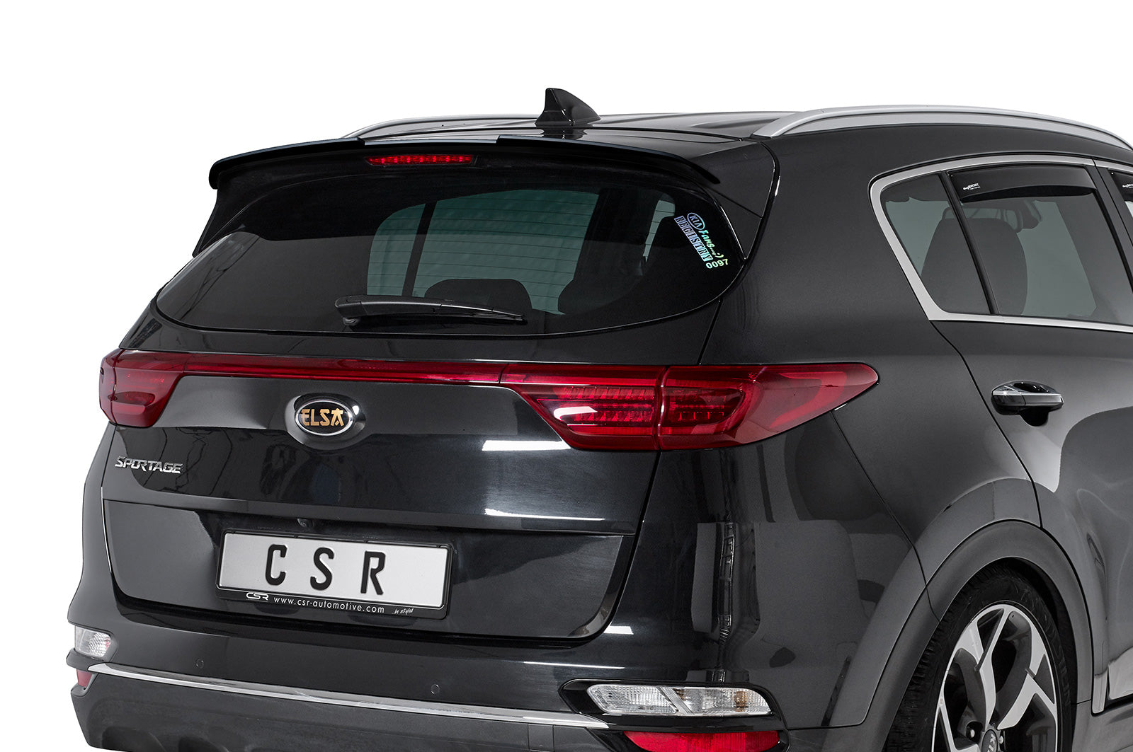 CSR Heckspoiler | Heckflügel mit ABE für Kia Sportage QL/QLE HF842-C Carbon Look Hochglanz (keine Lackierung erforderlich)