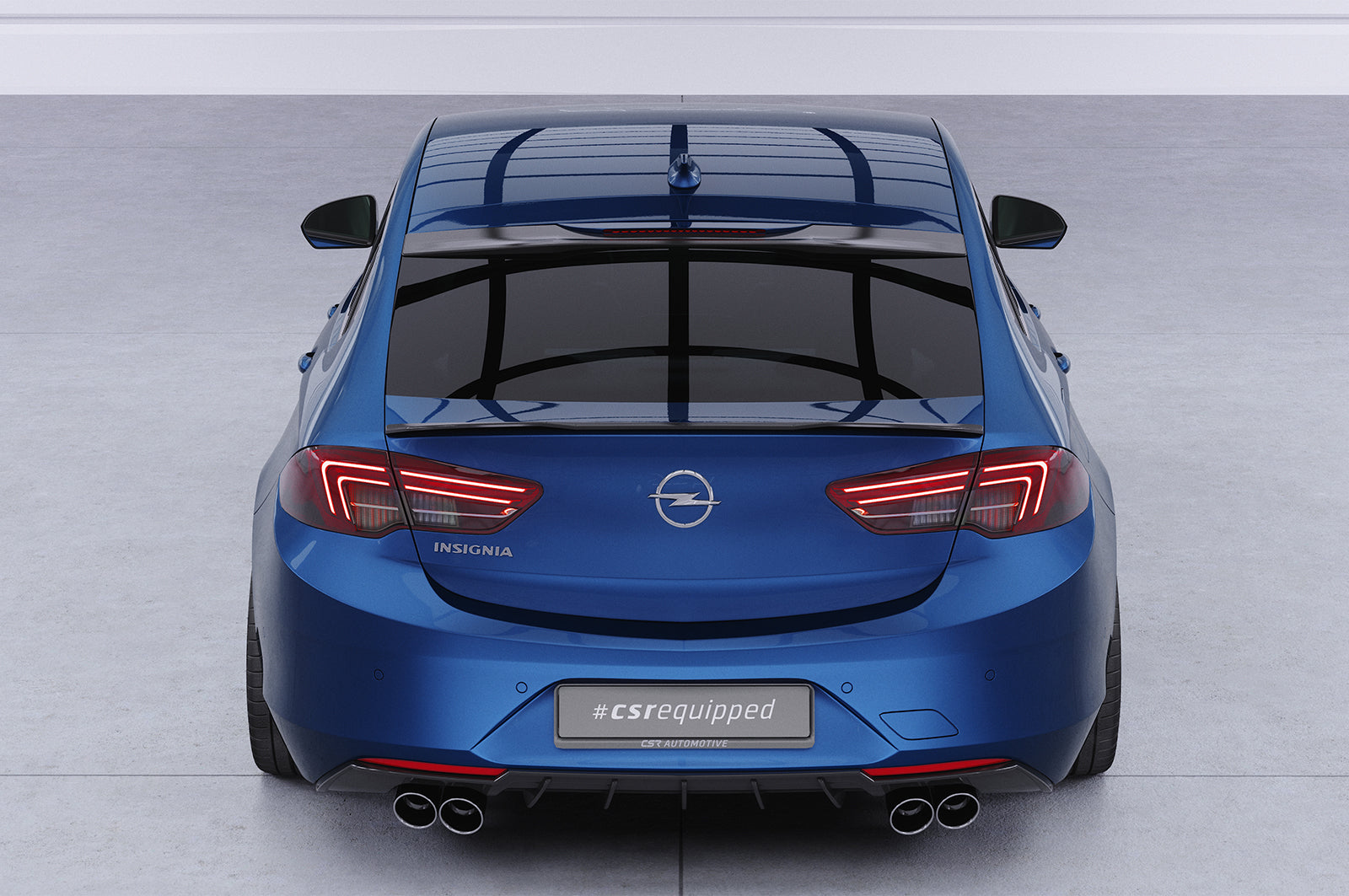 CSR Heckspoiler | Heckflügel mit ABE für Opel Insignia B Grand Sport HF843-C Carbon Look Hochglanz (keine Lackierung erforderlich)