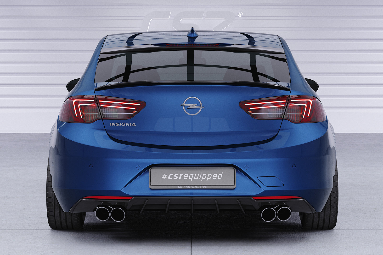 CSR Heckspoiler | Heckflügel mit ABE für Opel Insignia B Grand Sport HF843-C Carbon Look Hochglanz (keine Lackierung erforderlich)