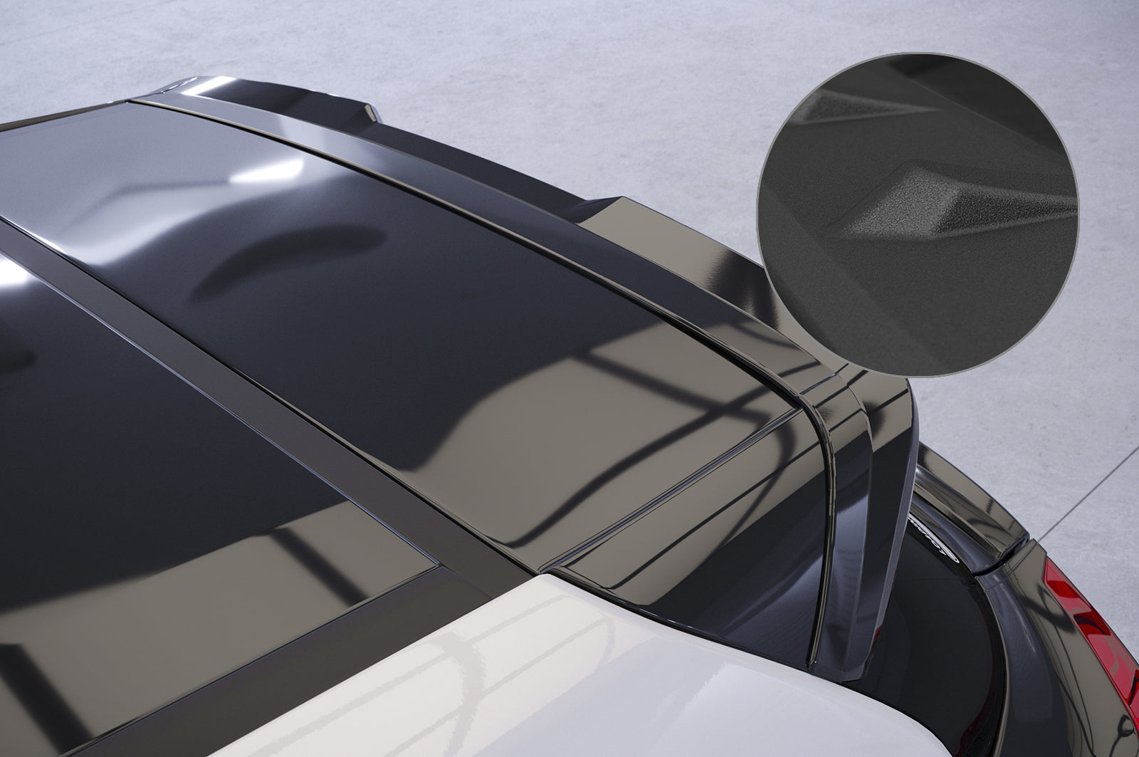 CSR Heckspoiler | Heckflügel mit ABE für Toyota GR Yaris (XP21) HF844-S Strukturiert schwarz matt (keine Lackierung erforderlich)