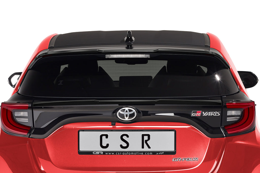 CSR Heckspoiler | Heckflügel mit ABE für Toyota GR Yaris (XP21) HF844-C Carbon Look Hochglanz (keine Lackierung erforderlich)