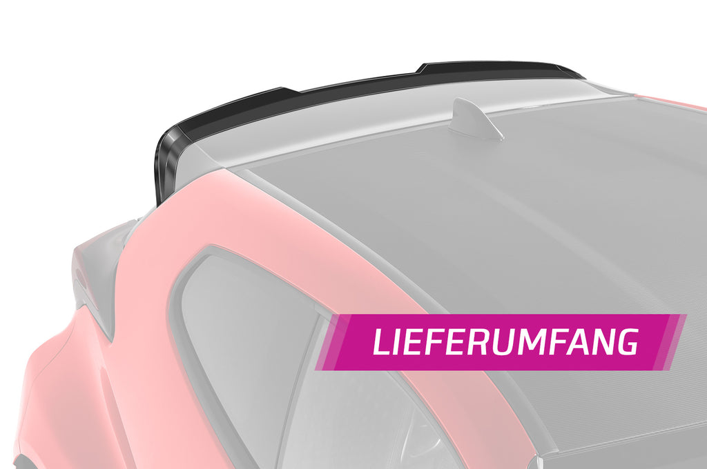 CSR Heckspoiler | Heckflügel mit ABE für Toyota GR Yaris (XP21) HF844-C Carbon Look Hochglanz (keine Lackierung erforderlich)